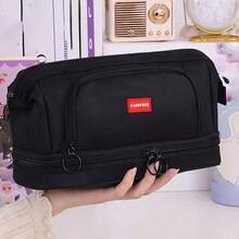 新款时尚双层保护铅笔盒，多功能大容量铅笔盒，经久耐用，空间宽敞，男女皆宜。这款大容量文具包拥有多个隔层，是学生返校的理想之选，也可用于整理办公用品、学习用品和化妆品——是送给青少年、男士和女士的完美礼物。 - 彩色 - 查看 18