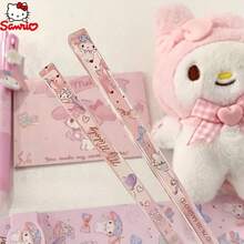 SANRIO 1双/2双可爱卡通情侣透明便携筷子礼盒套装，婚礼筷子礼盒套装，包含筷子盒、筷架、可折叠筷子、旅行筷子、情侣礼物、设计精美、可爱筷子、光滑表面、卫生筷子、可重复使用筷子、美食爱好者 - 查看 6