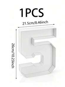 1个0-9设计拍照道具托盘，数字形状托盘，DIY食物数字盘，装饰派对纸板数字盒，适用于老人生日水果饼干甜点盘、蛋糕展示架、毕业典礼、周岁生日、家庭聚会、新娘送礼会、氛围装饰、手工制作、生日派对、婚礼装饰 - 彩色 - 查看 16