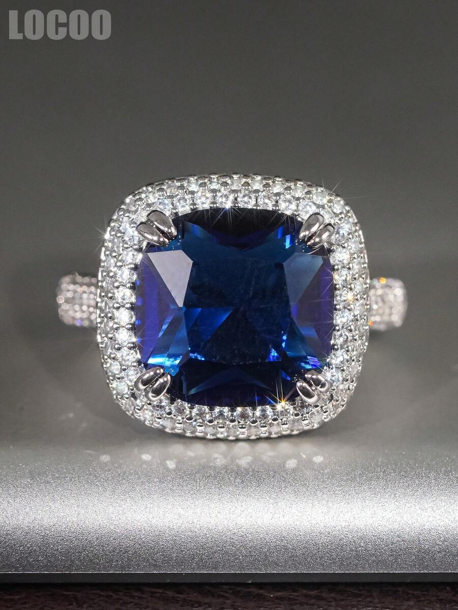 1 PC Romantic Cubic Zirconia Ring For Women For Wedding Engagement Anniversary Party Jewelry Valentine's Day Gift - 1# - View 1