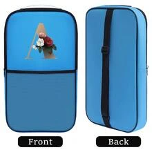 1 túi đựng bóng vợt, túi đựng bóng có họa tiết chữ cái đầu từ A đến Z, túi đựng bóng tennis màu đen, túi bảo vệ vợt có khóa kéo, túi đựng vợt, ba lô đựng bóng cho nữ, túi đựng vợt tennis. - Màu xanh lam - Xem 9