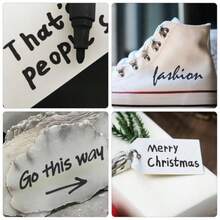 Black Paint Marker Pen 2 Pack  Baed Chiel Tip Permanent Paint Pen Quick Drg And Of Marker For Rock Wood Metal Platic Canva Gla  Gif For A Kid - 如圖 - 查看 6