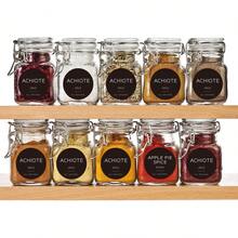 180 Pcs/Set Round PVC English Spice Labels Kitchen Storage Glass Jar Seasoning Bottle Non-Adhesive Stickers - Multicolor - View 3