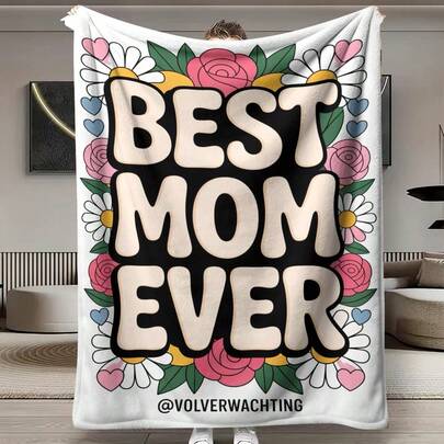 Chăn nỉ siêu mềm chủ đề Ngày của Mẹ với thiết kế trận chiến thành phố bí ẩn - Phù hợp cho mọi mùa, ấm áp và thoải mái - Tuyệt vời cho ghế sofa, văn phòng, du lịch và làm quà tặng.