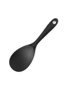 1 pieza Cuchara de arroz de silicona resistente al calor y antiadherente, diseño ergonómico de mango de una sola pieza, durable y fácil de limpiar, adecuada para arroz, ensaladas, puré de patatas y otras cocinas - Ver 11