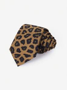 Cà vạt họa tiết da báo American Chic 7cm, mật độ sợi và trọng lượng cao, chất lượng cao cấp, thời trang và đa năng, thích hợp cho trang phục thường ngày. - Nhiều màu - Xem 7