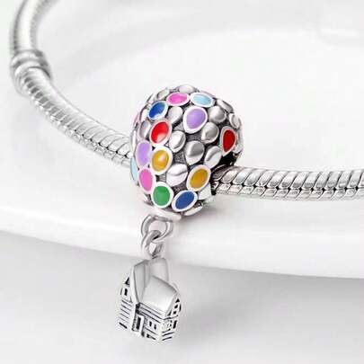New Cartoon Charm Bead Pendant, Suitable For Original 925 Sterling Silver DIY Bracelet, Women's Birthday Fashion Jewelry Gift