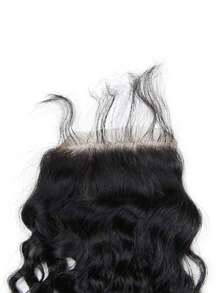 4x4 巴西原生人发深波浪蕾丝发片，带婴儿发，预先拔毛发际线，自然黑色，自由分缝，未经加工，完美打造自然发型 - SNatural - 查看 5