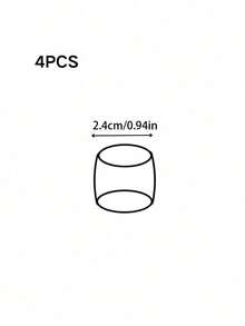 4pcs Simple Transparent Non-Slip Wear-Resistant Chair Sofa Coffee Table Bed Leg Protective Pad Mat - Multicolor - View 12
