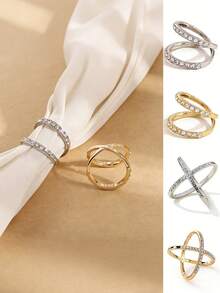 4pcs/Set Women's Scarf Clips, Zinc Alloy Multi-Function Scarf Holders - Multicolor - View 12