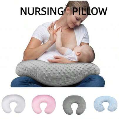 1pc Skin-Friendly Soft Nursing Pillow, Breastfeeding Pillow, Pregnancy Pillow With Pillow Insert & Cover