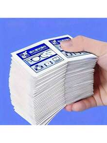 100 khăn ướt dùng một lần để vệ sinh kính mắt, thích hợp để lau kính, điện thoại thông minh, tròng kính, kính cận, kính đọc sách, màn hình điện thoại, ống kính máy ảnh và màn hình ô tô. - Xem 1