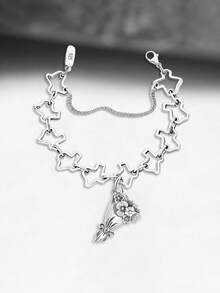 1 chiếc mặt dây chuyền DIY hình bó hoa Texas bằng bạc sterling 925 độc đáo, trang sức tinh tế, quà Giáng sinh cho phụ nữ. - Bộ 5 - Xem 8