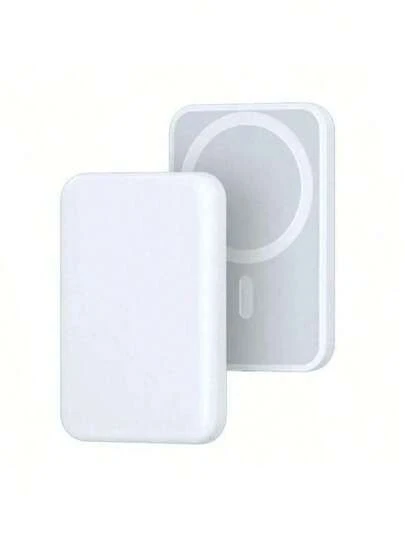 Bateria Magnetica MagSafe 5000mAh Compatible con iPhone, Cargador Portátil Inalámbrico Mini Power Bank 5000mAh Batería Magnética Imán