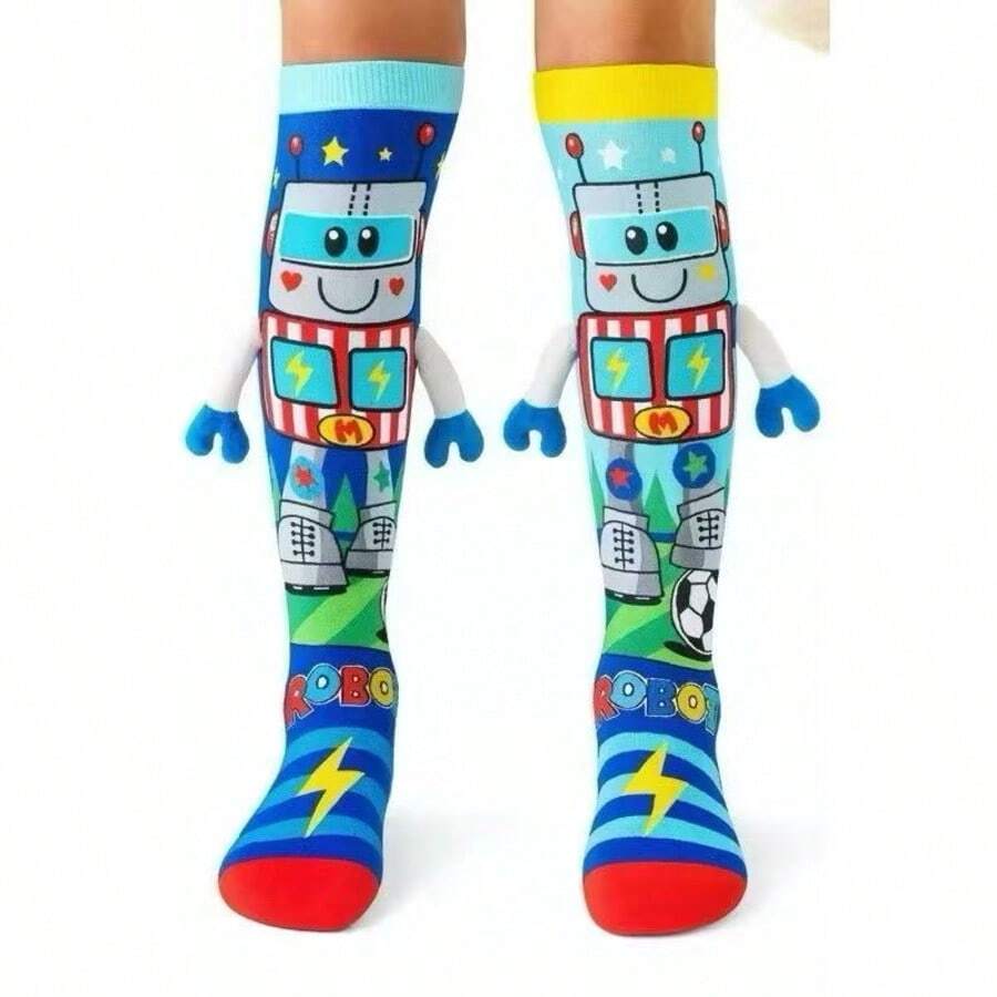 3D Fun Kids' High-Top Socks, One Size, Random Colors, Boy Or Girl MI 3D - A7 - View 1