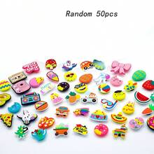 100个DIY鞋夹，适用于凉鞋、拖鞋、花园鞋、沙滩鞋，男女通用，浪漫春季鞋履配件，鞋架，收纳神器，户外，花园，旅行必备，便携，沙滩必备，毕业季，毕业典礼，毕业礼物，毕业赠礼，祝贺毕业，毕业典礼，优秀毕业生，毕业派对 - 彩色 - 查看 17