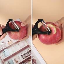 2pcs Stainless Steel Peeler, Multi-Function Kitchen Peeler Suitable For Potatoes, Fruits And Vegetables Like Oranges, Apples And Kiwis - Multicolor - View 3