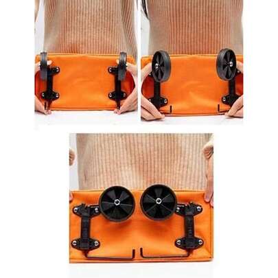 便携式折叠购物车，带轮子，可伸缩购物袋，适用于家庭、超市，可折叠手推车袋