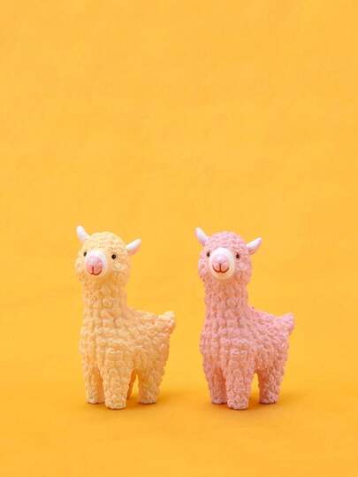2 món đồ trang trí hình lạc đà Alpaca dễ thương bằng nhựa, thích hợp để trang trí bảng điều khiển ô tô, trang trí vườn cổ tích, tiểu cảnh rêu, trang trí bàn làm việc đáng yêu, trang trí nhà cửa, trang trí chậu cây tiểu cảnh, vườn cổ tích tự làm, phụ kiện thủ công tiểu cảnh bonsai.