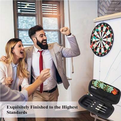 1pc Portable EVA Hard Case Dart Storage Box, Provides Ultimate Dart Protection And Organization, Hard Shell Protection, Built-In Card Slots, Suitable For Dart Accessories Storage, Outdoor Game Equipment Organization And Home Game Room Storage, Multi-Purpose Dart Storage Box, Lightweight And Easy To Carry, EVA Hard Case Dart Box Accessory, Essential For Dart Enthusiasts, Ideal Gift For Holidays, Birthdays, Father's Day And More