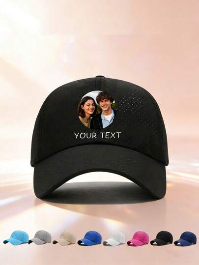 Customizable Adjustable Baseball Cap, Personalized Name Baseball Cap, Adjustable Brim, Customizable Text, Image/Text/Logo, Baseball Cap, Fashion, Colorful, Cute, Minimalist, Kawaii, Autumn Fashion, Unisex, Casual Custom, Personalized, Unique, Ideal Customized Gift. Personalized Gift, Suitable For High School, College Students, Freshmen, Sophomores And Lower Grade Students.