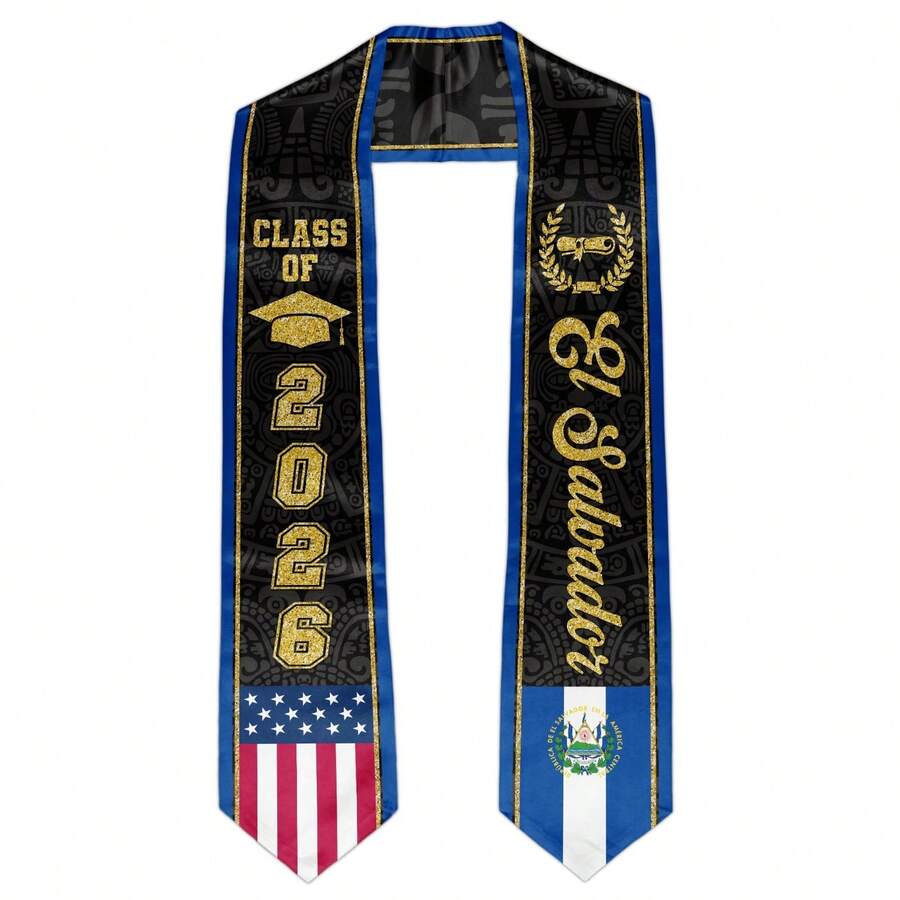 Sash For Graduation 2026, Class Of 2026 Graduation Sash Premium Graduation For International Graduates-6.45"Width X 70.8"Length - 薩爾瓦多和美國 - 查看 1
