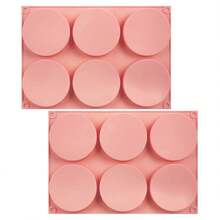 1pc 4-Inch Non-Stick Round Silicone Muffin Baking Mold, Suitable For Making Mini Cakes, Muffins, Desserts, Burgers, Sandwiches And More - Multicolor - View 13