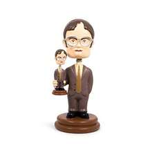 Surreal Entertainment The Office Double Dwight Resin Bobblehead Collectible Action Figure Statue Desk Toy Accories Novelty Gifts for Home Office Decor 5 Inches Tall - como en la foto - Ver 1