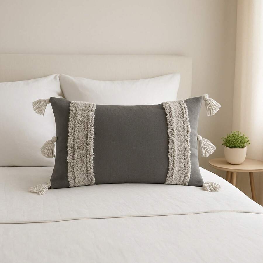 Transforma tu hogar con estilo: cojines decorativos que enamoran BEAUTTY HOME - LINE GRIS - Ver 1