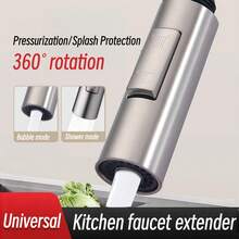1 pieza Cabezal de repuesto para grifo extraíble de cocina, boquilla dedicada para fregadero de verduras, a prueba de salpicaduras, accesorios de adaptador rotativo presurizado - Multicolor - Ver 7