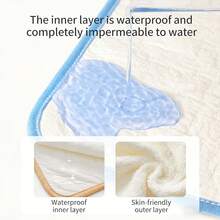 1pc Kids Washcloth Bib, Reversible Waterproof Children Facial Towel Scarf, Multi-Functional Wash Cloth - Multicolor - View 5