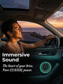 6-Inch Universal Car Hi-Fi Coaxial Stereo Speaker, 500W Car Door Audio Music Full-Range Speaker - Coaxial Horn - View 7