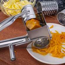 1 cái dụng cụ bào phô mai quay tay, dụng cụ bào phô mai sáng tạo với lưỡi dao bằng thép không gỉ, dễ sử dụng, dụng cụ nhà bếp đa năng dùng trong làm bánh và nấu nướng, món quà lý tưởng cho những người đam mê làm bánh và các chuyên gia ẩm thực, quà tân gia hoặc quà sinh nhật thiết thực. - Xem 6