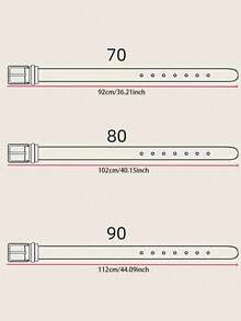 1条女士基础通勤风宽腰带，适合夏季日常穿着、秋季上学、万圣节等场合。 - 黑色 - 查看 5