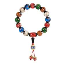 Incense Ash Glass Beads, Buddhist Prayer Beads, Cinnabar Agate Fine Crafts, Yonghe Men's And Women's Hand Accessories, Direct Wholesale From The Manufacturer - 新版佛頭[白色] - 查看 5