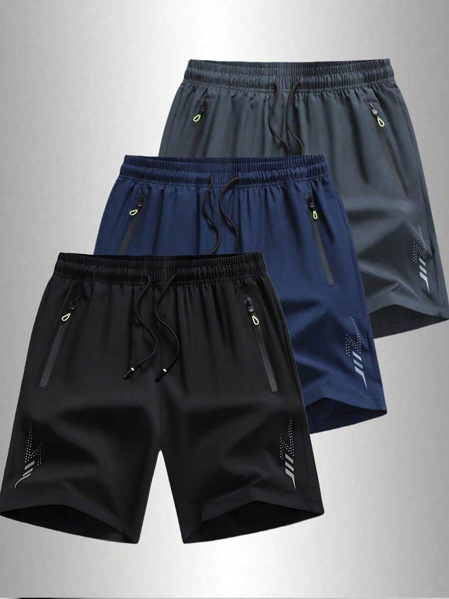 Pantalones cortos deportivos de alto rendimiento para hombres - Flexibles y ligeros, adecuados para entrenamiento y ejercicio