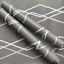 1 Rollo de papel tapiz autoadhesivo gris, estilo moderno Ins, papel tapiz removible de PVC para decoración del hogar, adecuado para sala de estar, dormitorio, baño, cocina, oficina, dormitorio, renovación de muebles - gris - Ver 14