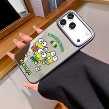 SANRIO 1个全新亚克力官方加固三合一防摔手机壳，创意图案，加厚保护套，兼容苹果17 Pro Max/Air、16、11/12/13/14 Plus、XR、7/8 Plus、15 Pro Max - 黑色 - 查看 4