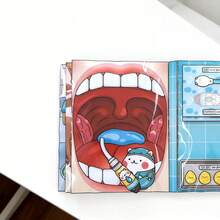 Kit Kerajinan DIY Buku Tenang Bermain Peran Dokter THT, Mainan Medis Bermain Peran, Set Interaktif Sains Pencerahan Profesi yang Lucu - MultiWarna - View 9