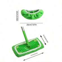 1/5Pcs Reusable Microfiber Mop Pads Compatible With Sweeper, Dry And Wet Dual-Purpose Flat Mop Covers, Washable Pads For Surface/Hardwood Floor Cleaning (Mop Not Included) - Nhiều màu - Xem 5