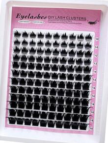 300D/200D/160D/100D/60D Spikes Eyelashes 2 IN 1 Lash Clusters Long 10-18mm Lash Spikes Lower Eyelashes 120pcs/144pcs/168pcs/216pcs/240pcs Eyelash Clusters Volume Individual Lashes DIY Spiky Lash Extension Manga Cluster Eyelash Extensions Mink Strips Lashes Thick - D - Xem 9