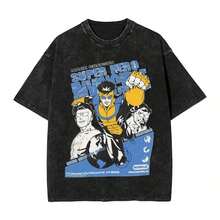 Invincible Erhero Omni Man Washed T Shirts Streetwear Hip Hop Vintage T-Shirts Tees Tops For Men Women Harajuku Printedsummer Outfits For Womengraphic Tees - 黑色 7 - 查看 11