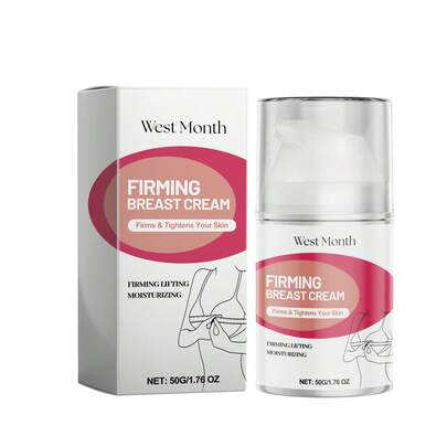 Crema reafirmante y voluminizadora de busto West Month - Crema de masaje y cuidado corporal para mujeres: firmeza, plenitud y efecto tensor.