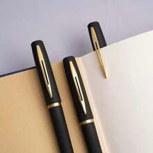 Bộ 21/22 bút bi đầu đen mờ (bao gồm 1/2 ruột bút + 20 ruột bút thay thế). Bút bi chất lượng cao với lớp phủ đen mờ, cho trải nghiệm viết trơn tru. Đi kèm 20 ruột bút cỡ lớn 0.5mm, thích hợp cho văn phòng, các cuộc họp kinh doanh, ký kết tài liệu và làm quà tặng. - bút bi - Xem 7