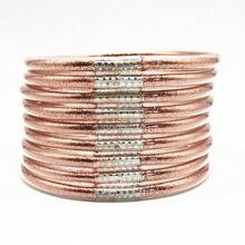 9pcs/Lot Glitter Jelly Bangles Bracelets Mix Metal Glitter Bracelet For Women Buddha Girls Bracelet - Silver Racer Head 9th Floor - View 17