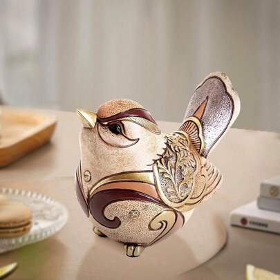 Estatua decorativa de pájaro retro de estilo bohemio personalizada, regalo de animal de artesanía de resina