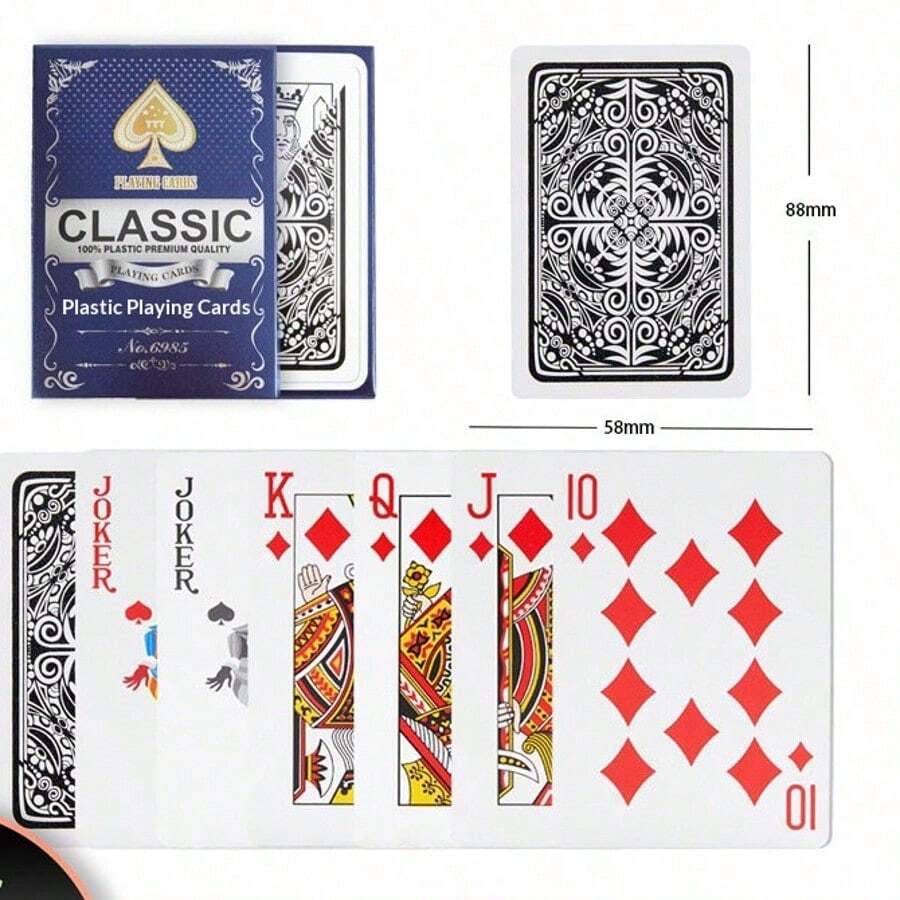 Luxury Waterproof Playing Card Set - PVC Cards, Unique Design, Suitable For All Card Games And Outdoor Entertainment, Holiday Gift