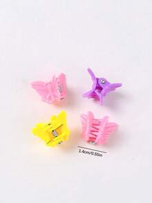 60pcs Cute Mini Colorful Butterfly Hair Clips, Suitable For Girls, Mother's Day Gift - Multicolor - View 10