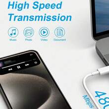 30W USB-C 墙充套装，配备 3.3 英尺 Type-C 快充线，适用于 17/16/15 及其他 Type-C 手机，支持多人多设备同时充电。 - 白色 - 查看 5