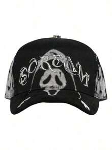 gorra snapback Gorra El Barbas Hats Scream Nuevo Drop Diseño Único y Exclusivo Accesorio Distintivo y Versátil para Ocasiones Casuales - Negro - Ver 4